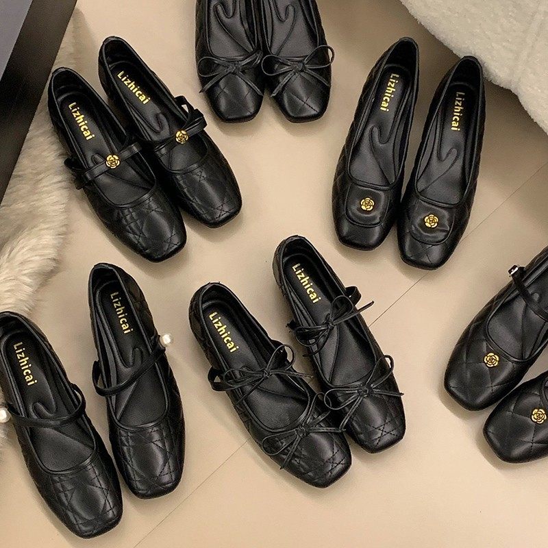 【轻奢品质】黑色内增高小香风玛丽珍鞋2026春季新款山茶花单鞋女,女鞋,时尚休闲鞋,淘宝优惠券,粉丝福利购,淘宝优惠卷