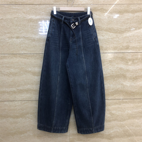 经典蜂巢6758阔腿弯刀牛仔裤冬款