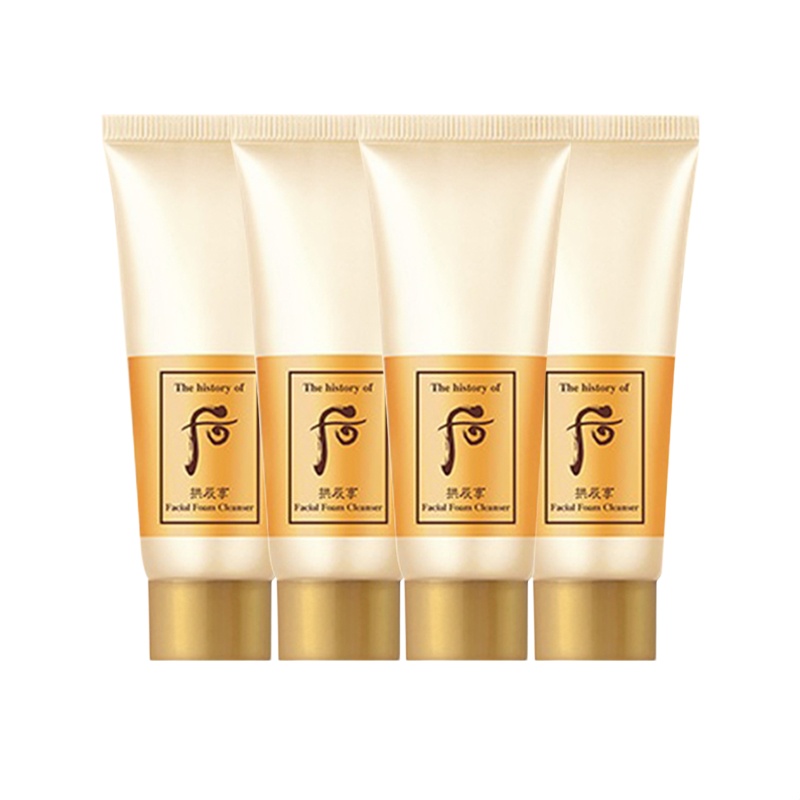 Whoo Hou Gongchenxiang Cleansing Cream Travel Sample Facial Cleanser Mild Oil Control Moisturizing Cleansing 4 Packs