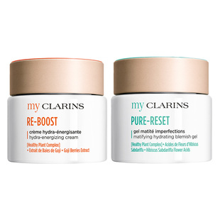 myclarins小娇韵诗O椰水光霜吸油霜50ml*2瓶