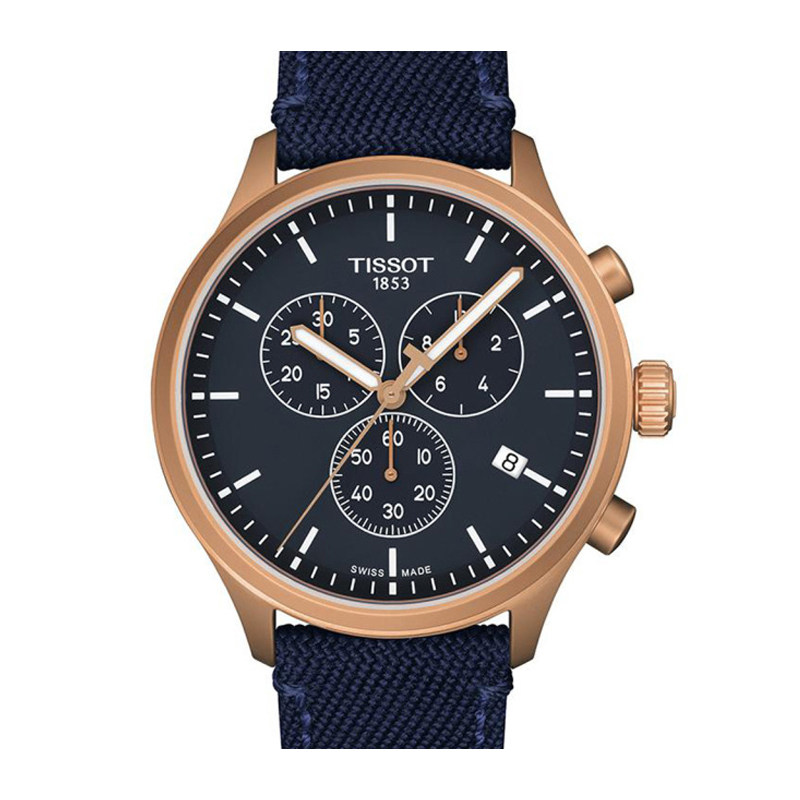 中古未使用天梭运动系列男表 石英三眼镀金日历大表盘手表送礼物