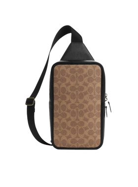 COACH/蔻驰男士胸包Sullivan16经典老花休闲百搭斜挎包