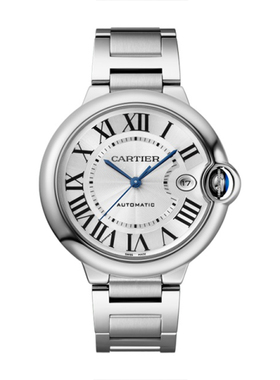 【自营】中古99新卡地亚蓝气球系列男表瑞士机械手表雕纹表盘礼物