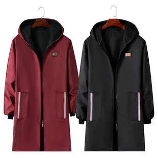 加绒罩衣2025新款秋冬防水防油家用厨房长袖罩衣男女外套工作服