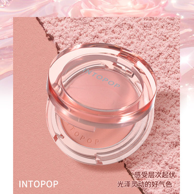 INTOPOP颊彩微光清透腮红哑光柔雾自然细腻好推开显色氛围感腮红