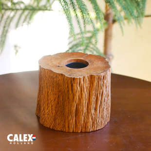 荷兰CALEX纯天然手工木纹灯座复古文艺氛围装饰照明侘寂风台灯