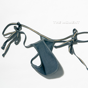 男士 原创****牛仔低腰丁字内裤 25新款 舒适时尚 情运动色设计师款