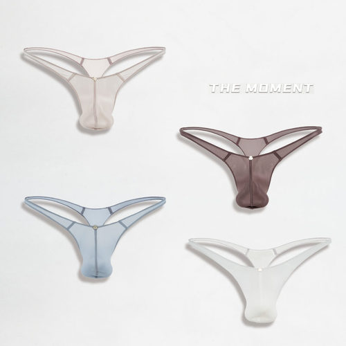 原创裸感时尚商务丝光感低腰单丁内裤设计师款时尚25新款男士