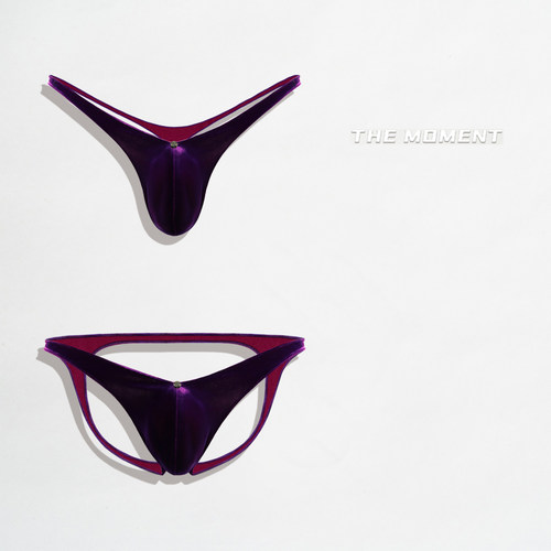 原创性感极光丝绒紫色低腰深V丁字裤情设计师款色25新款男士内裤