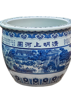 景德镇仿古风清明上河图陶瓷器