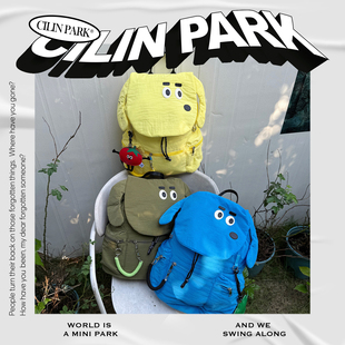 CILINPARK小号尼龙可爱户外风12L双肩包小众个性校园运动旅行通勤