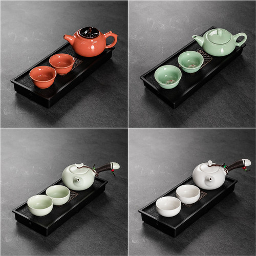 陶瓷功夫茶具小套装简约家用个人