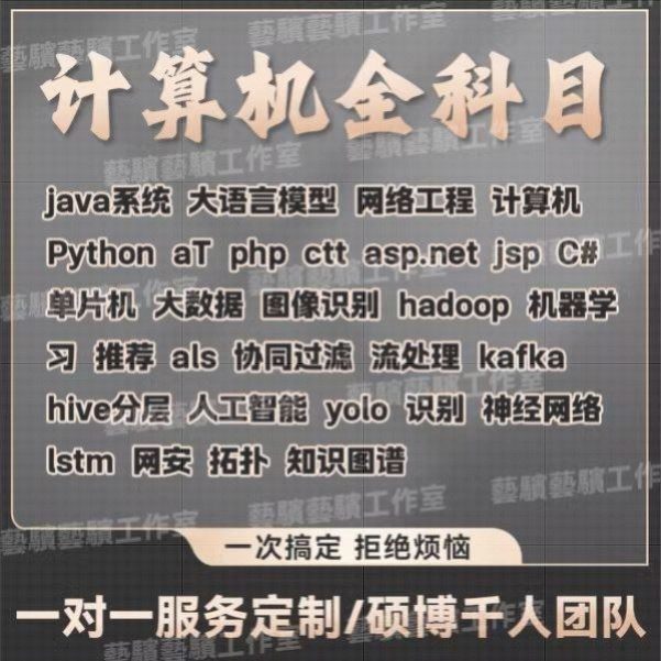 计算机程序设计java项目大数据php代码软件python安卓定做vue安卓