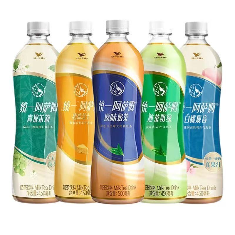 统一阿萨姆奶茶原味白桃观音5瓶