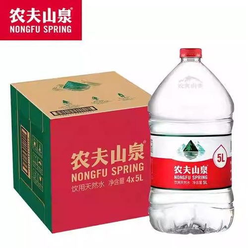 农夫山泉天然水5L*4桶装整箱