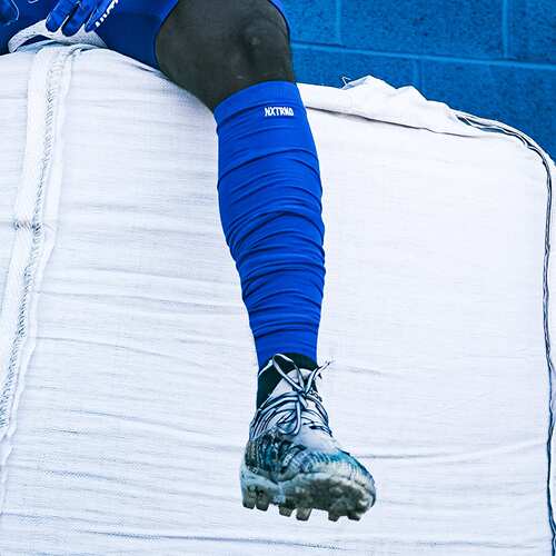 NXT褶皱袜护小腿美式橄榄球运动腰旗长筒袜腰旗Flag Football训练