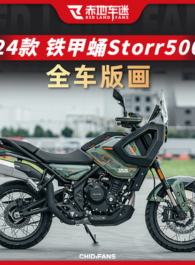 适用24款高金铁甲蛹Storr500全车版画车身贴纸拉花创意贴改装配件