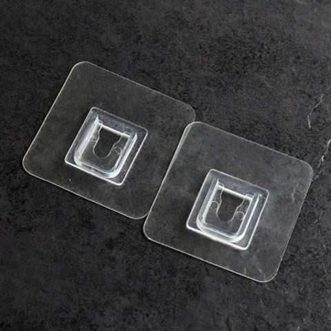 u型卡扣挂钩通用配件强力透明免打孔粘钩壁挂置物架无痕粘胶贴片.