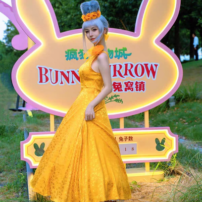 朱迪cos服礼服裙子疯狂动物城