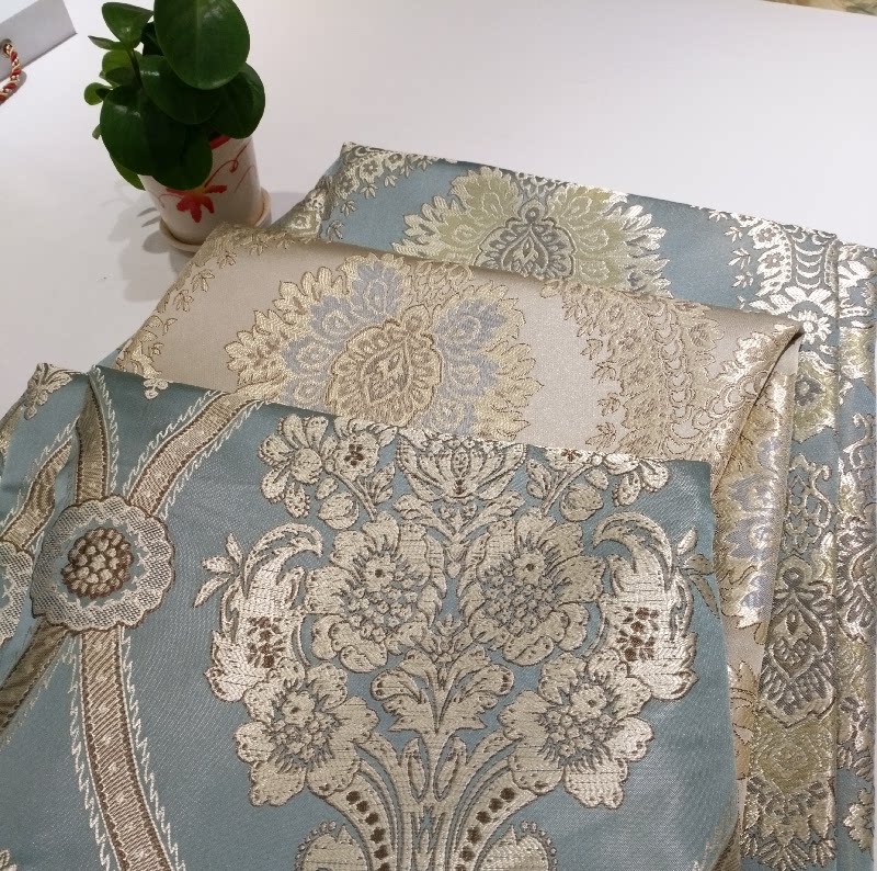 厂家直销欧式提花加厚特价沙发布料清仓处理可定制坐垫套抱枕成品
