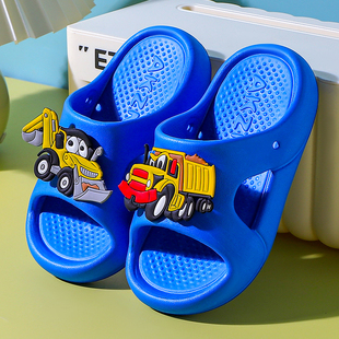 儿童拖鞋夏男孩子速干洗澡童宝宝软底凉拖鞋外穿凉拖卡通外出鞋