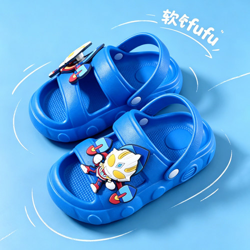 踩屎感儿童EVA防滑两穿洞洞鞋