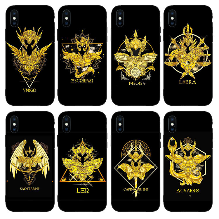 黄金圣斗士星矢动漫手机壳iPhone15苹果12Promax处女座狮子OPPO红米K70荣耀iQOOneo9vivo一加小米华为真我GT