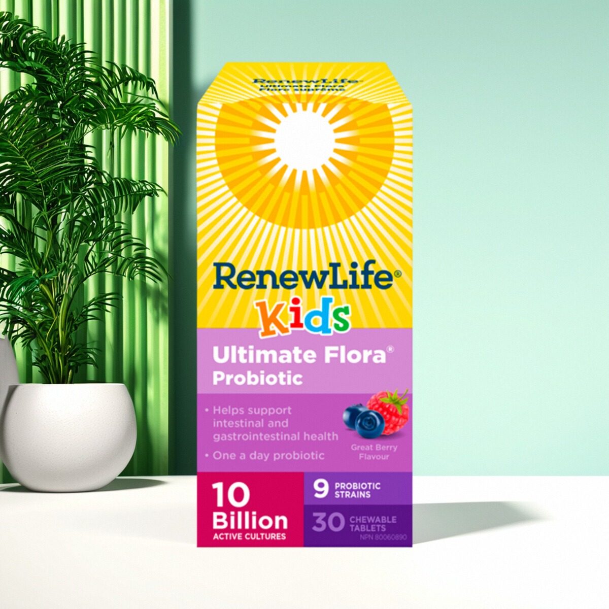 加拿大 Renew Life 儿童益生菌 咀嚼片 100 亿 胃肠道健康