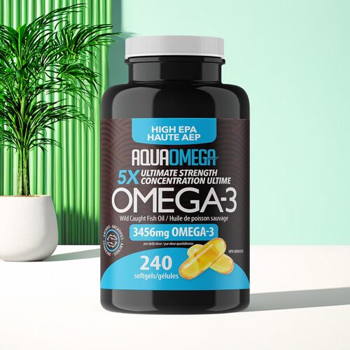 加拿大 AquaOmega 高EPA版 鱼油胶囊 EPA/DHA5:1比例 甘油三酸酯