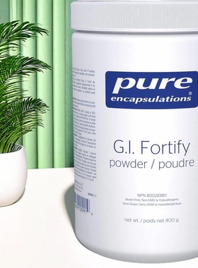 加拿大 Pure GI Fortify Powder 促进肠道蠕动 温和缓解便秘400g