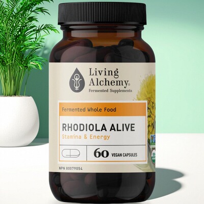 加拿大 Living Alchemy Rhodiola Alive 发酵有机红景天 运动表现