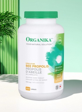 加拿大 Organika Bee Propolis 蜂胶 缓解喉咙不适