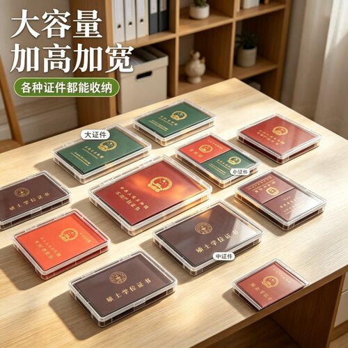 家庭重要证件收纳盒证书档案