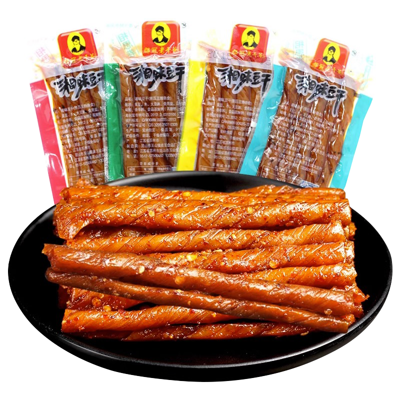 郡冠老干爸相思卷辣條湘味豆干酒鬼豆筋豆卷豆皮8090兒時懷舊零食