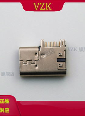 FUS614-FDBK6M USB3.1 C型 14触点 90°插件 母座 黑色 USB连接器