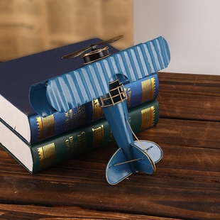 复古铁艺飞机模型创意二战飞机礼品装饰品办公桌面摆件金属工艺品