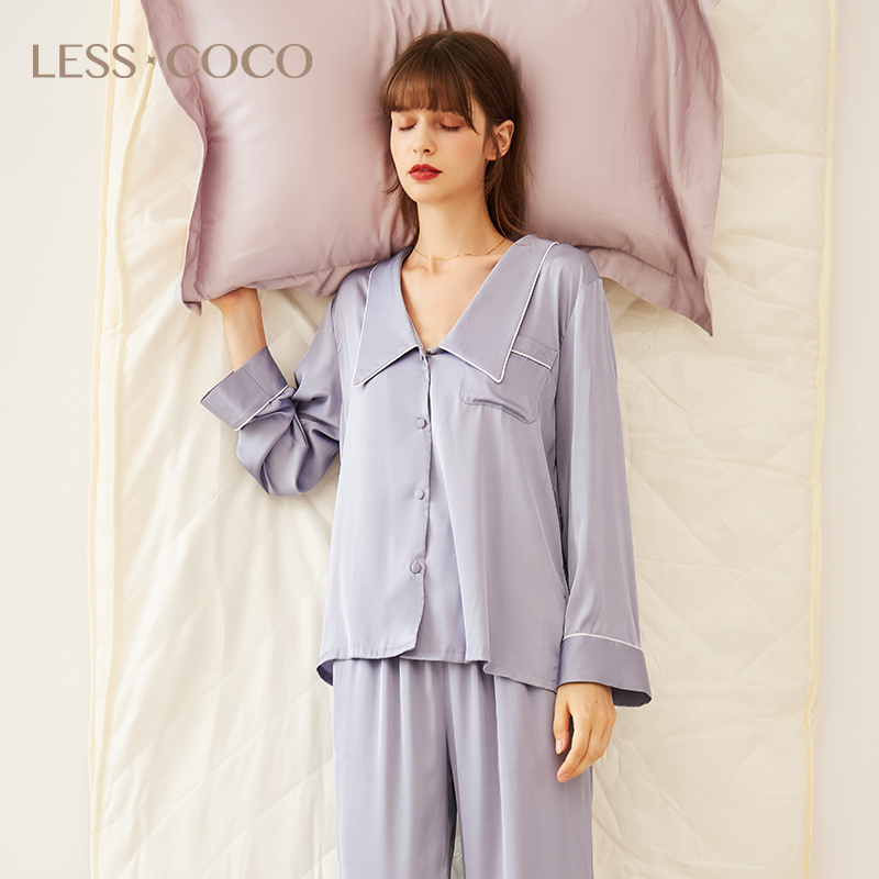 coco冰丝宽松休闲夏季套装睡衣