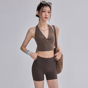 瑜伽背心女带胸垫防震运动健身内衣撸铁训练普拉提美背吊带外穿新