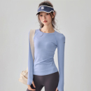 速干瑜伽服女修身 弹力运动上衣户外跑步显瘦健身普拉提内搭T恤秋