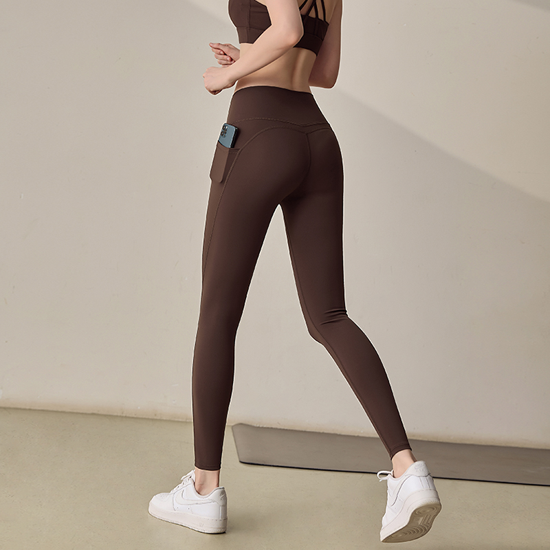 宋站高腰收腹提臀运动瑜伽长裤