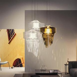 售楼部酒店会所大堂客厅工程吊灯北欧ins风格 现代简约创意餐厅灯