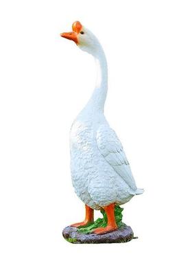 仿真大白鹅摆件户外玻璃钢花园草坪装饰园林景观庭院动物模型雕塑