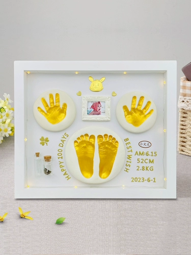 Детские отпечатки рук и ног, чернильная подушечка для новорожденных для младенца, детский сувенир, фоторамка, подарок на день рождения