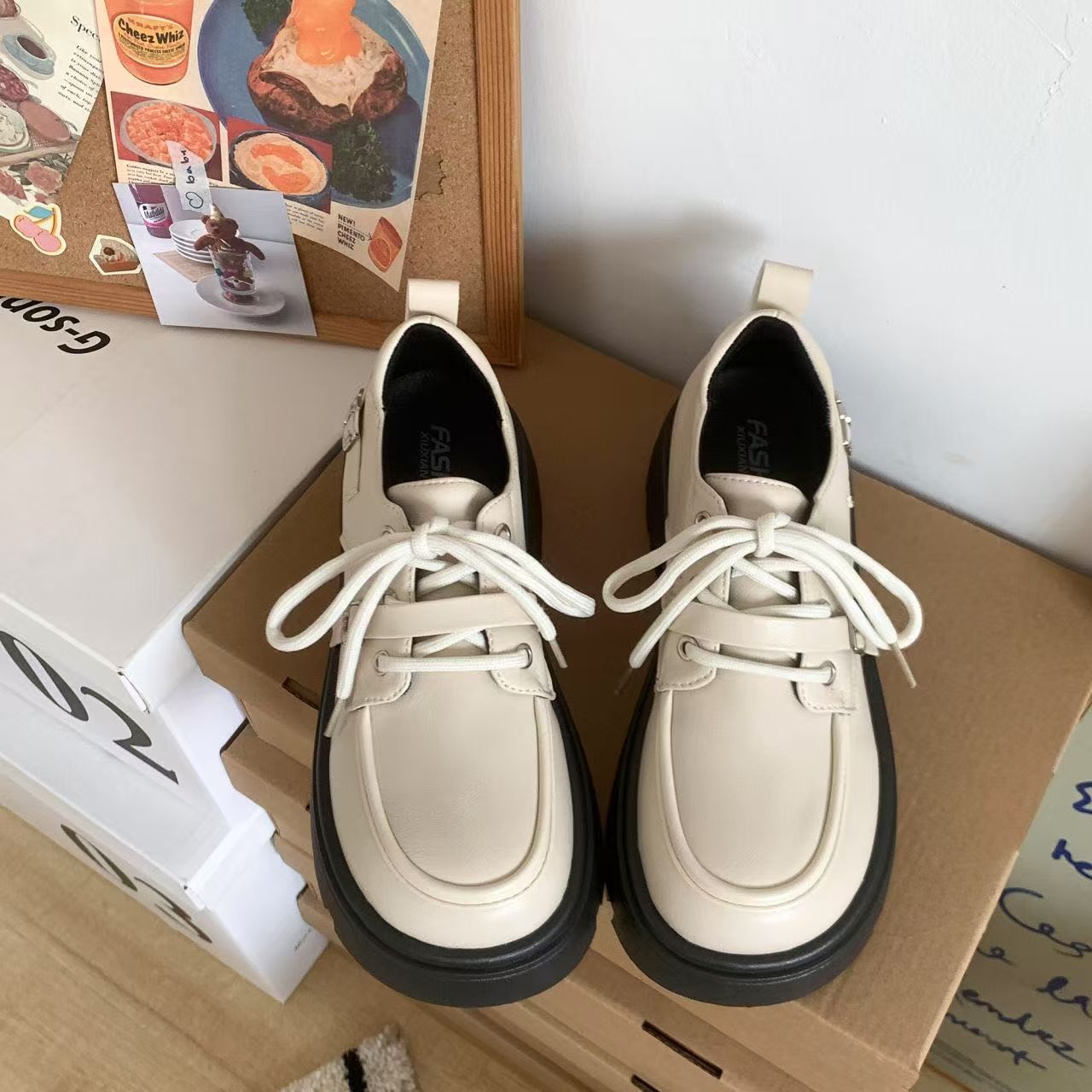 英伦风松糕玛丽珍乐福鞋2025秋冬新款百搭jk单鞋复古厚底小皮鞋女