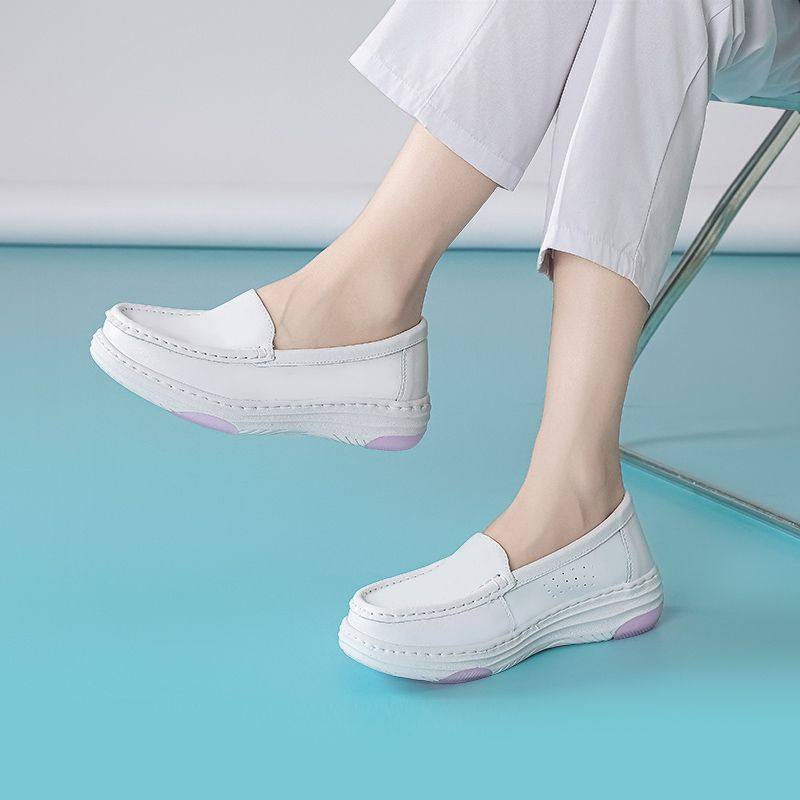 女秋冬季软底白色透气不累脚医院工作鞋休闲软底运动鞋