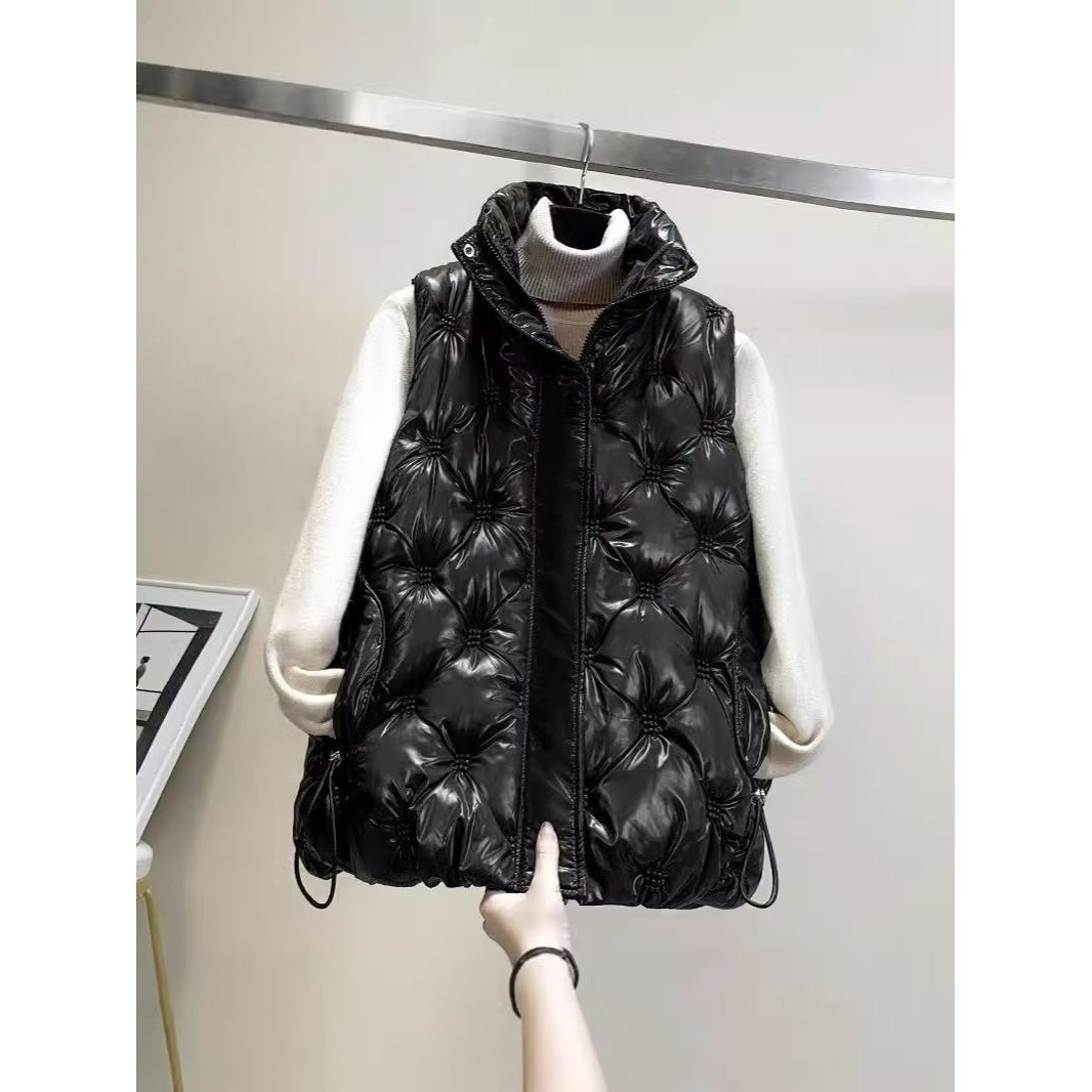 棉服马甲女新款秋冬坎肩时尚洋气时髦背心外套冬季马夹防寒