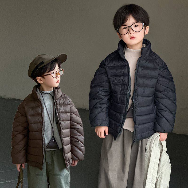 女童轻薄款棉服中小童宝宝男中大童小女孩短款外套校服神器