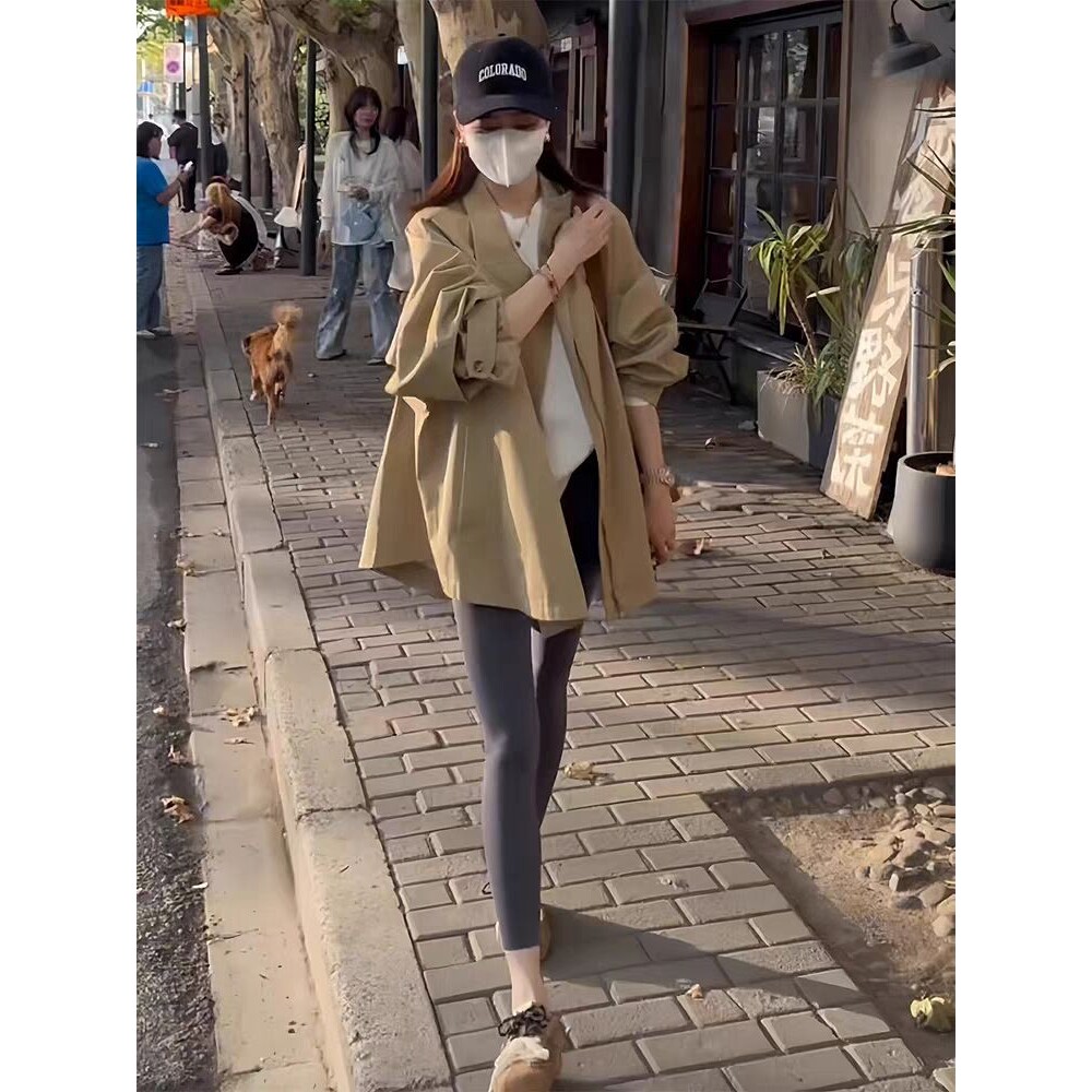 风衣外套女中长款春秋季2025新款高级感宽松休闲气质韩版时尚大衣