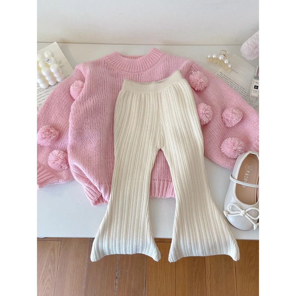 秋冬女童毛线裤时髦宝宝针织喇叭裤弹力女童厚裤子小童打底裤女,童装/婴儿装/亲子装,裤子,淘宝优惠券,粉丝福利购,淘宝优惠卷