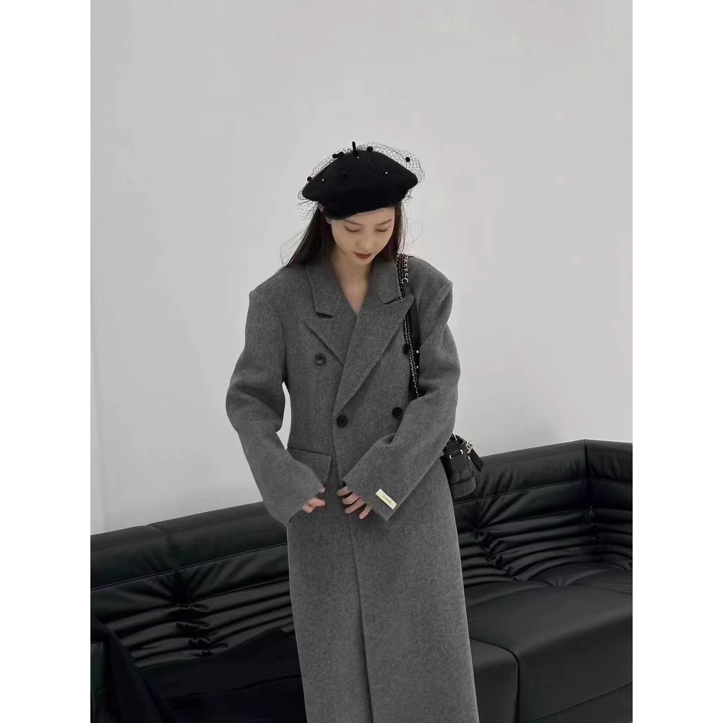 小蛮腰修身双面羊毛绒大衣 长款长毛绒加厚保暖羊毛双面呢外套女,女装/女士精品,毛呢外套,淘宝优惠券,粉丝福利购,淘宝优惠卷